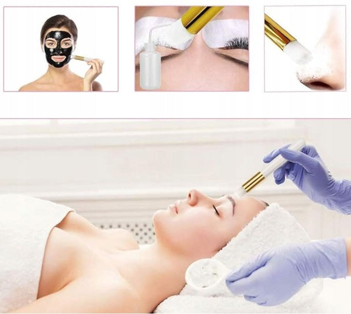 Perie compacta pentru curatarea genelor, Zola®, portabila, din plastic, 10 cm, alb/auriu Perie compacta pentru curatarea genelor, Zola®, portabila, din plastic, 10 cm, alb/auriu